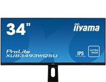 IIYAMA 34&quot; XUB3493WQSU-B1 черный {IPS 3440x1440 75Hz 4ms 21:9 8bit 178/178 400cd 1000:1 HDR 2xHDMI2.0 DisplayPort1.2 2xUSB3.0 2x5W VESA}