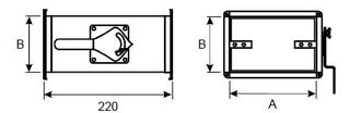 ПРЯМОУГОЛЬНЫЙ ВОЗДУХОВОД ОЦИНКОВКА - ДРОССЕЛЬ КЛАПАН ПРЯМОУГОЛЬНЫЙ -  0,7-1,0