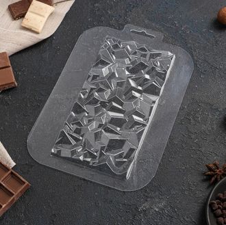 Форма для шоколада «Плитка. Сломанный кристалл»