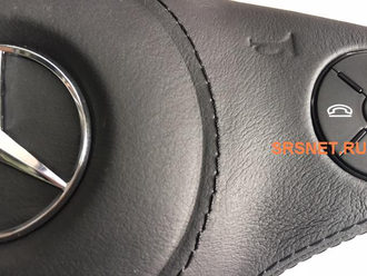 Восстановление внешнего вида (крышки) подушки безопасности водителя Mercedes-Benz CLS 500