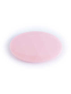 Силиконовый Овал плоский 40х25 мм Нежно-Розовый