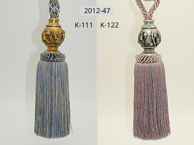 Арт. 2012-47 New. Кисти для штор с цветочным декором, 85 см