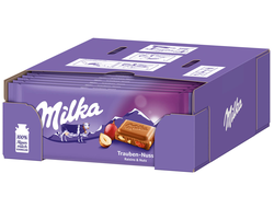 Шоколад Milka Trauben-Nuss Chocolate 100гр (22 шт)
