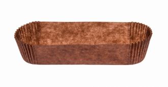 Тарталетка, коричневая, форма овал, 34 х 136 х 27 см, 20 шт
