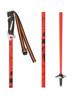 Палки горнолыжные MASTERS Rebel orange 125см