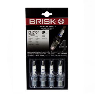 Свечи зажигания "BRISK" SUPER DR15YC-1-J Чехия (ВАЗ 2110 16кл. инж.) блистер компл.