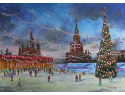 Картина Каток на Красной площади Круглова Светлана