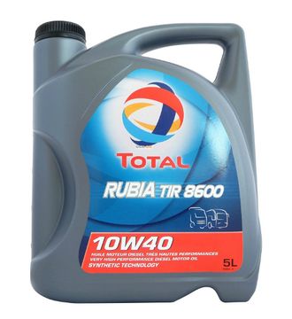 Масло моторное TOTAL Rubia TIR 8600 10W-40 синтетическое 5 л.