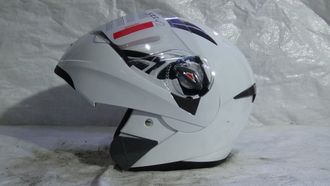 Шлем модуляр &quot;Safelead&quot; LX-118 (поднимается подбородок) белый, М