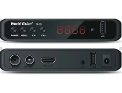 World Vision t62D. С индикатором, выносной БП (WI-FI, IPTV, HDMI, 2 USB, DOLBYDIGITAL)