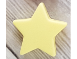 Звезда средняя 23*23мм - крем.желтый