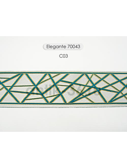 Арт. 70043, серия Elegante. Жаккардовая тесьма с футуристическим дизайном