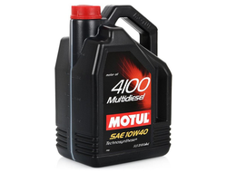 Масло моторное MOTUL 4100 Multidiesel 10W-40 Тechnosynt 5 л. VW 505.00, MB 229.1
