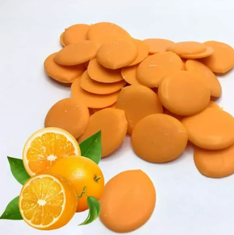 Глазурь ШОКОМИЛК (Оранжевые Диски)  cо вкусом АПЕЛЬСИНА, 150 г
