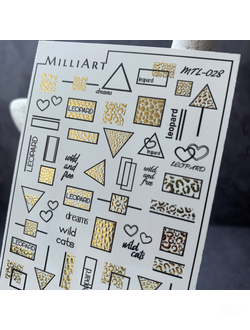 Слайдер-дизайн MilliArt Nails Металл MTL-028