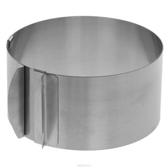 Раздвижное кольцо для выпечки, диаметр 16-30 см, ВЫСОТА 10 см