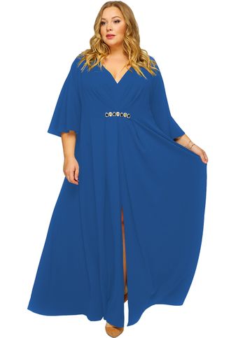 Вечернее платье Арт. 1824003 (Цвет васильковый) Размеры 52-74