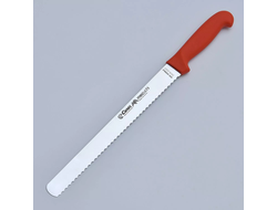 Нож (2626-2007) для хлеба 260 мм, левый (красный)