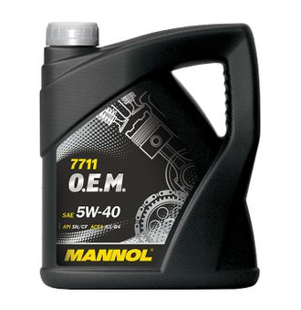 07985 Моторное масло Mannol 7711 О.Е.М. for Daewoo GM SAE 5W-40  4 л. синтетическое