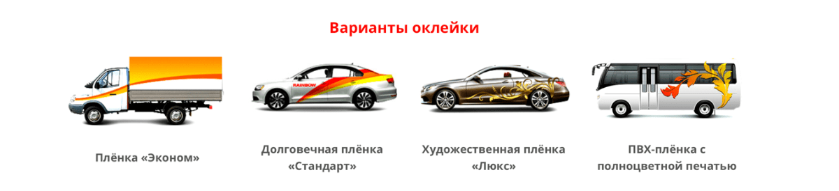 Варианты брендирования авто