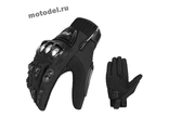 Мото перчатки MADBIKE METAL, с металлическими вставками (мотоперчатки)