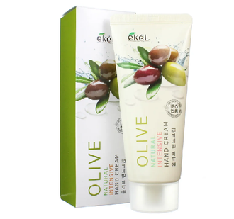 EKEL Крем для рук с Оливой Смягчающий Natural Intensive Hand Cream Olive, 100 мл. 652369