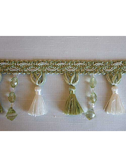 Арт. 535551. Бахрома отделочная с кистями и стеклярусом