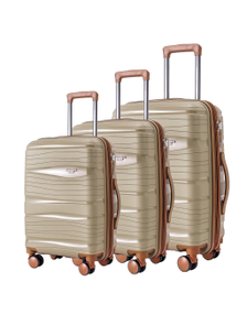 Комплект из 3х чемоданов Somsonya London Полипропилен + S,M,L светло-коричневый