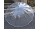 прозрачный зонт, зонтик, transparent umbrella, clear, от дождя,  клетка, 16 спиц, трость, капли