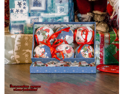 Модель № N1: набор ёлочных шаров в подарочной упаковке