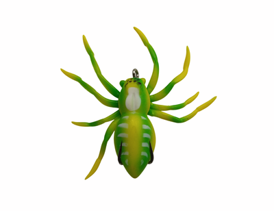 Приманка &quot;паук&quot; оснащенный, вес 6гр, длина тела 5см, цвет зеленый