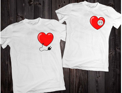Парные футболки "Сердца" 019