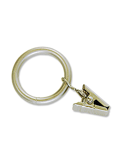 Кольцо круглое с металлическим зажимом, 16 мм