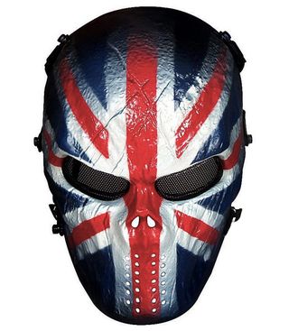 маска для страйкбола, защитная маска, пластиковая, Reebow Full Face Mask, Knight, на голову, зашита