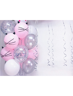 набор воздушных шаров с милыми кошечками
