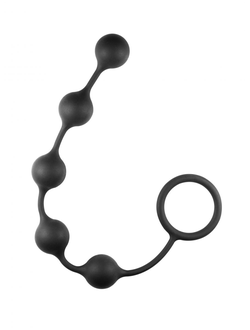 Чёрная анальная цепочка Classic Anal Beads - 31,5 см. Производитель: Lola toys