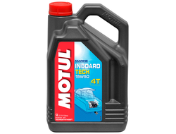 Специальное масло для стационарных дв. MOTUL INBOARD TECH 4T 15W-50 полусинтетическое 5 л.