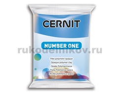 полимерная глина Cernit Number One, цвет-blue 200 (голубой), вес-56 грамм