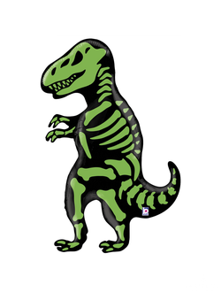 Динозавр, Тираннозавр, фольгированный шар, 41"/104 см