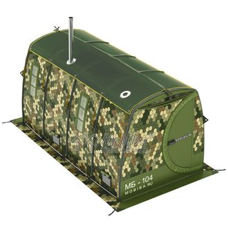 Мобильная двухслойная  палатка МБ-104 м 3 с печью Согра 3 для проживания. во Владивостоке