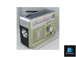 Радиоприёмник XB-109BT-S 3 band (FM/AM/SW) USB, SD, аккум. 18650, фонарь, Bluetooth