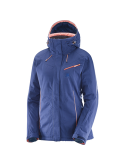 Куртка горнолыжная женская SALOMON Fantasy JKT синяя