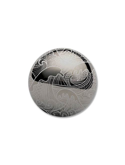 темный металлический оттенок. Магнитный подхват для штор с рисунком, на леске. Опт