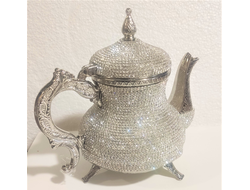 Серебряный чайник со стразами Турция арт.376