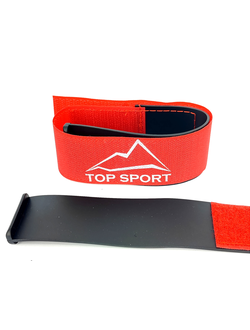 Липучки для горных лыж TopSport красные