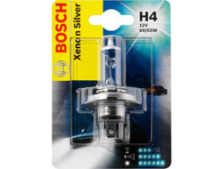 Лампа BOSCH Xenon Silver H4 12V 60/55W блистер 1 шт. белый свет 5000К