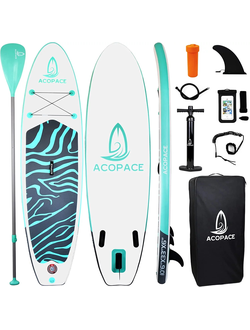Сапборд ACOPACE SUP 10’6 бирюзовый