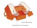Укладка врача скорой медицинской помощи большая (без вложений) c 2-х этажными лотками УМСП-01-П/3