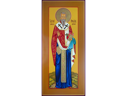 Мирон, епископ Критский, Святитель. Рукописная мерная икона.