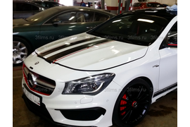 Виниловые полосы на капот и багажник Mercedes-Benz CLA 45 AMG